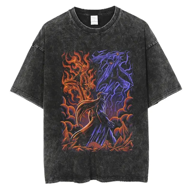 Naruto Print Vintage T-Shirt